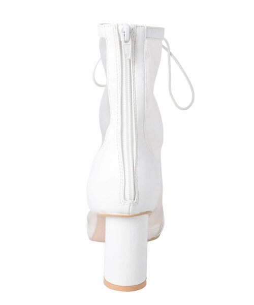 MERCURYDUO（マーキュリーデュオ）の「レースアップメッシュブーツ（その他シューズ・レディース・アイボリー/ブラック・36/38）」の21枚目の写真