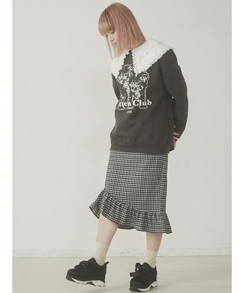 merry jenny（メリージェニー）の「KITTEN CLUBトレーナー（Tシャツ/カットソー・レディース・ブラック/ブラウン/グレー・FREE）」の17枚目の写真