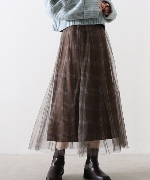 セール チェック柄チュールスカート スカート Cheek チーク のファッション通販 Zozotown