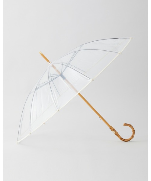 Traditional Weatherwear（トラディショナルウェザーウェア）の「CLEAR UMBRELLA BAMBOO（長傘・レディース・レッド/ブルー系その他/ブルー/ブラウン/グリーン/ホワイト系その他・F）」の3枚目の写真