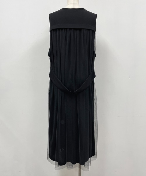 PICCIN（ピッチン）の「バックチュールロングジレ（ベスト・レディース・ライトグレー/ブラック・M/L）」の17枚目の写真