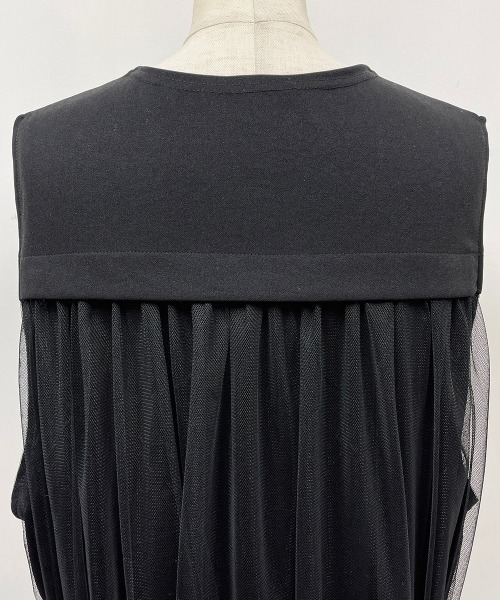 PICCIN（ピッチン）の「バックチュールロングジレ（ベスト・レディース・ライトグレー/ブラック・M/L）」の13枚目の写真