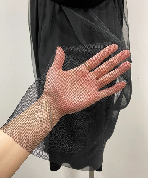 PICCIN（ピッチン）の「バックチュールロングジレ（ベスト・レディース・ライトグレー/ブラック・M/L）」の5枚目の写真