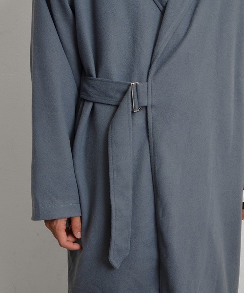 MinoriTY（マイノリティ）の「ソフトメルトン タイロッケン ロングコート（チェスターコート・メンズ・ブラック/グレー/ブラウン・L/M）」の10枚目の写真