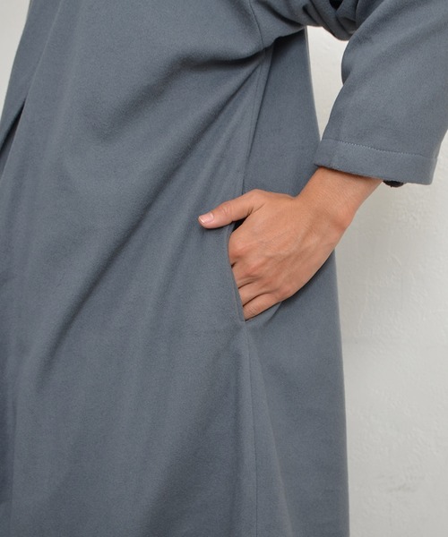 MinoriTY（マイノリティ）の「ソフトメルトン タイロッケン ロングコート（チェスターコート・メンズ・ブラック/グレー/ブラウン・L/M）」の11枚目の写真