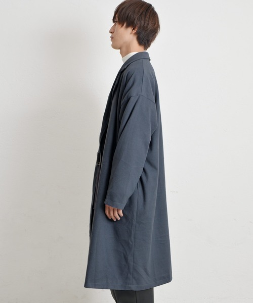 MinoriTY（マイノリティ）の「ソフトメルトン タイロッケン ロングコート（チェスターコート・メンズ・ブラック/グレー/ブラウン・L/M）」の12枚目の写真