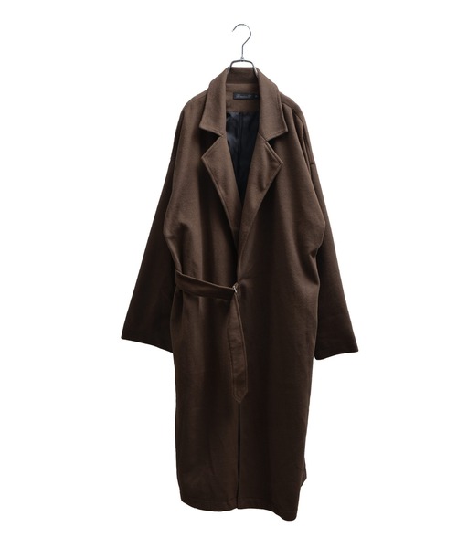 MinoriTY（マイノリティ）の「ソフトメルトン タイロッケン ロングコート（チェスターコート・メンズ・ブラック/グレー/ブラウン・L/M）」の16枚目の写真