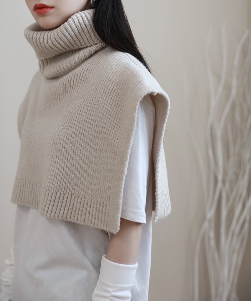 Max Mara ネックウォーマー ベージュ セール】Z-2-SP THE BOA NECK WARMER ボア ネック ウォーマー