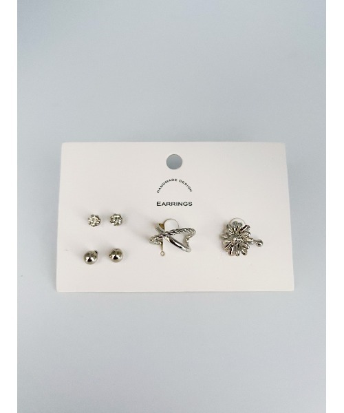 mou（モウ）の「ミニピアス＆イヤーカフ4セットアクセサリー（ピアス（両耳用）・レディース・シルバー/ゴールド・FREE）」の14枚目の写真