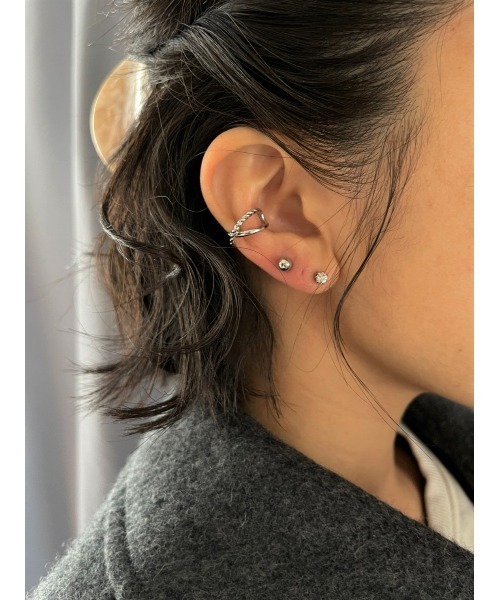 mou（モウ）の「ミニピアス＆イヤーカフ4セットアクセサリー（ピアス（両耳用）・レディース・シルバー/ゴールド・FREE）」の15枚目の写真
