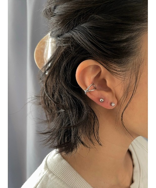 mou（モウ）の「ミニピアス＆イヤーカフ4セットアクセサリー（ピアス（両耳用）・レディース・シルバー/ゴールド・FREE）」の19枚目の写真
