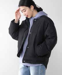 ノーカラー中綿ジャケット