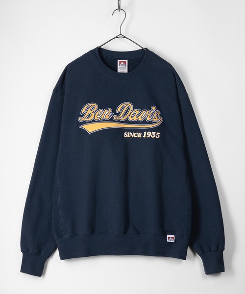 BEN DAVIS（ベンデイビス）の「【BEN　DAVIS/ベンデイビス】スタジアムロゴ ワッペン スウェット/トレーナー（スウェット・レディース・アッシュグレー/ネイビー/ダークグリーン/グリーン/ブルー・M/L/XL）」の17枚目の写真