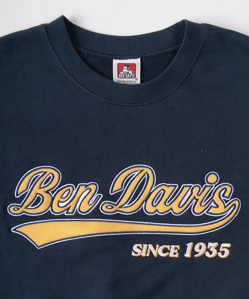 BEN DAVIS（ベンデイビス）の「【BEN　DAVIS/ベンデイビス】スタジアムロゴ ワッペン スウェット/トレーナー（スウェット・レディース・アッシュグレー/ネイビー/ダークグリーン/グリーン/ブルー・M/L/XL）」の13枚目の写真