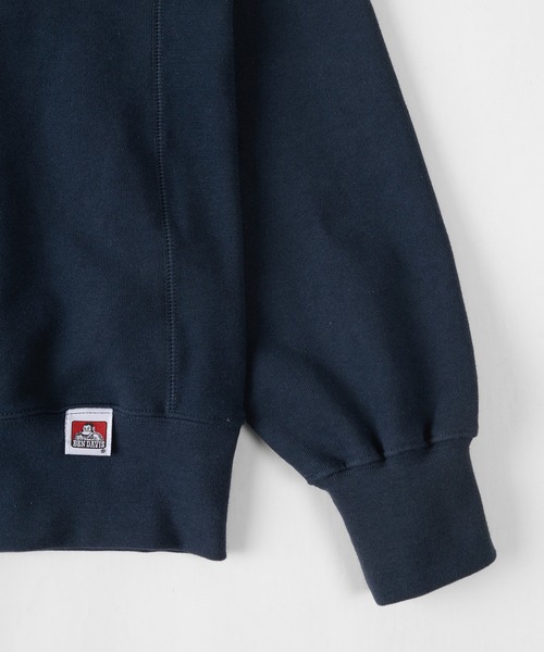 BEN DAVIS（ベンデイビス）の「【BEN　DAVIS/ベンデイビス】スタジアムロゴ ワッペン スウェット/トレーナー（スウェット・レディース・アッシュグレー/ネイビー/ダークグリーン/グリーン/ブルー・M/L/XL）」の14枚目の写真