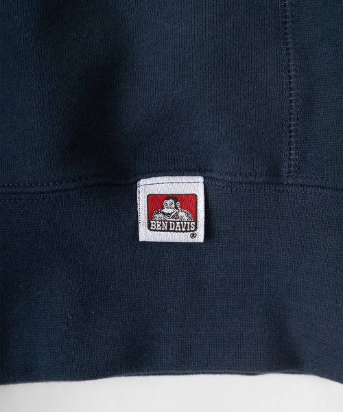 BEN DAVIS（ベンデイビス）の「【BEN　DAVIS/ベンデイビス】スタジアムロゴ ワッペン スウェット/トレーナー（スウェット・レディース・アッシュグレー/ネイビー/ダークグリーン/グリーン/ブルー・M/L/XL）」の15枚目の写真