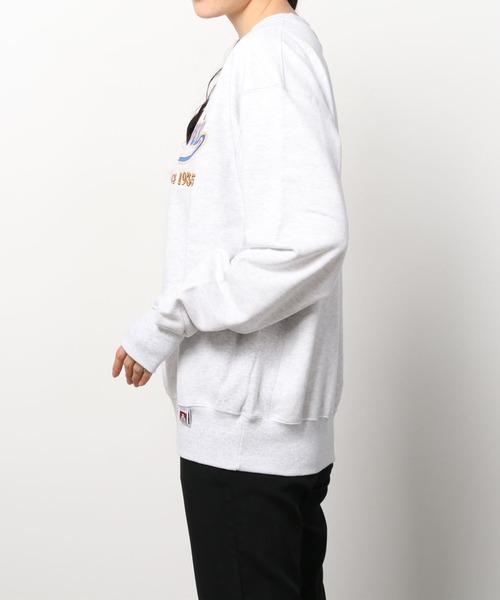 BEN DAVIS（ベンデイビス）の「【BEN　DAVIS/ベンデイビス】スタジアムロゴ ワッペン スウェット/トレーナー（スウェット・レディース・アッシュグレー/ネイビー/ダークグリーン/グリーン/ブルー・M/L/XL）」の11枚目の写真