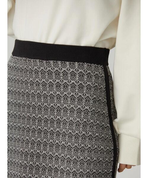 AMERICAN HOLIC（アメリカンホリック）の「ニットジャガードスカート（スカート・レディース・ブラック・S/M/L）」の6枚目の写真