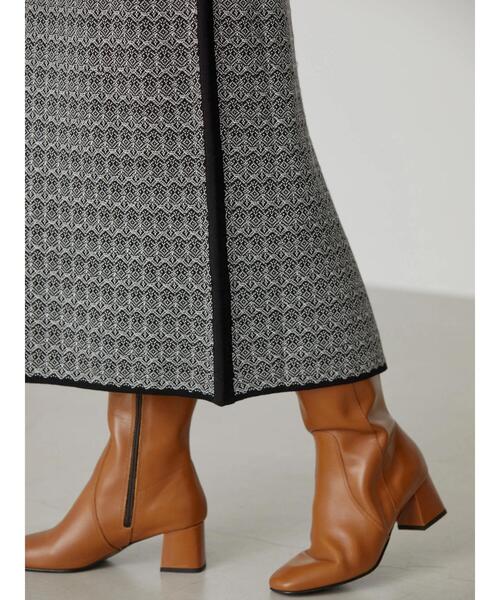 AMERICAN HOLIC（アメリカンホリック）の「ニットジャガードスカート（スカート・レディース・ブラック・S/M/L）」の7枚目の写真