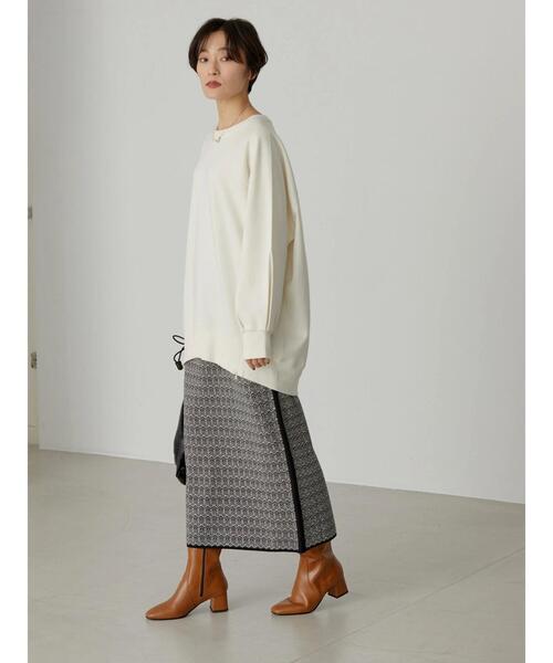 AMERICAN HOLIC（アメリカンホリック）の「ニットジャガードスカート（スカート・レディース・ブラック・S/M/L）」の10枚目の写真