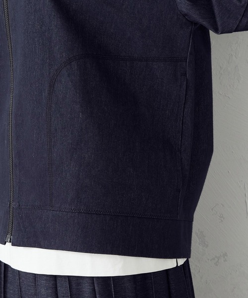 COMME CA ISM(コムサイズム)の「【一部店舗限定】ノーカラーブルゾン(ブルゾン・レディース・ブラック/ネイビー・MEDIUM/LARGE)」の15枚目の写真