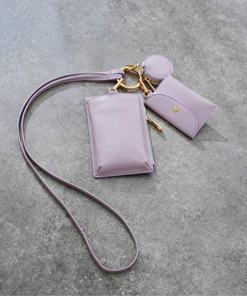 DouDou（ドゥドゥ）の「マルチスマホショルダー SS（ショルダーバッグ・レディース・アイボリー/ブラック/ベージュ/ミント/バイオレット・FREE）」の5枚目の写真