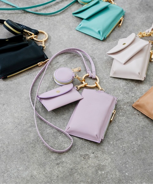 DouDou（ドゥドゥ）の「マルチスマホショルダー SS（ショルダーバッグ・レディース・アイボリー/ブラック/ベージュ/ミント/バイオレット・FREE）」の9枚目の写真