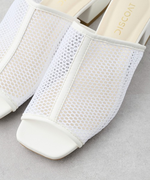 DISCOAT(ディスコート)の「メッシュミュールサンダル(サンダル・レディース・オフホワイト/ブラック・MEDIUM/LARGE)」の17枚目の写真