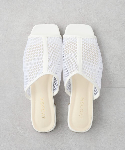 DISCOAT(ディスコート)の「メッシュミュールサンダル(サンダル・レディース・オフホワイト/ブラック・MEDIUM/LARGE)」の14枚目の写真