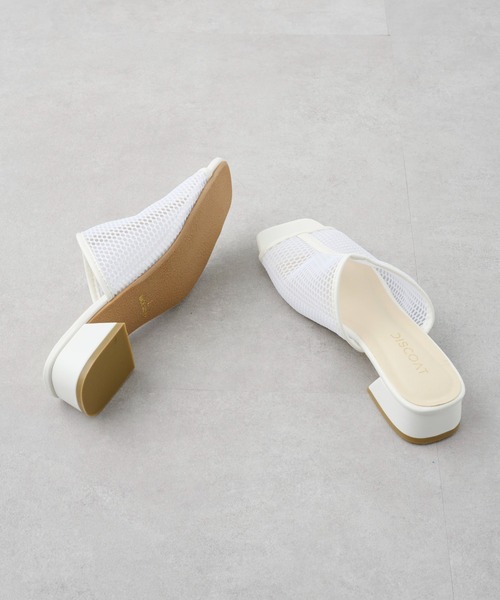 DISCOAT(ディスコート)の「メッシュミュールサンダル(サンダル・レディース・オフホワイト/ブラック・MEDIUM/LARGE)」の16枚目の写真