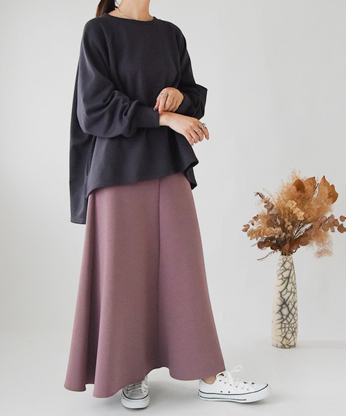 and it_（アンドイット）の「ボリュームスリーブゆるスウェット（スウェット・レディース・ピンク/ベージュ/ホワイト/チャコールグレー/ダークグリーン/ブラック/サックスブルー・M）」の14枚目の写真