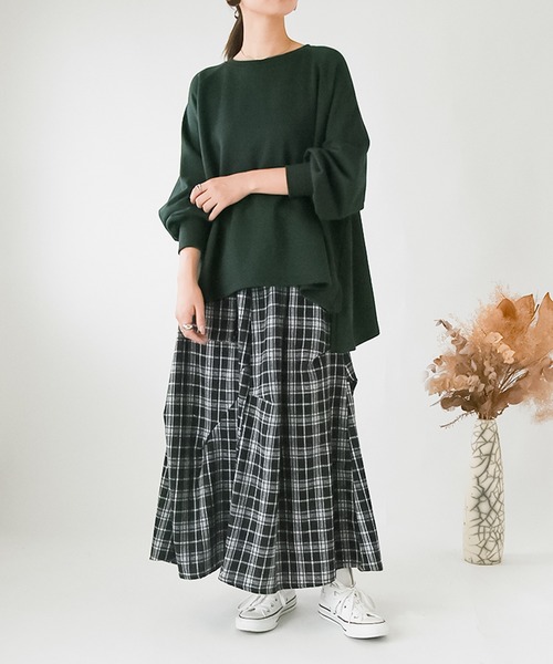 and it_（アンドイット）の「ボリュームスリーブゆるスウェット（スウェット・レディース・ピンク/ベージュ/ホワイト/チャコールグレー/ダークグリーン/ブラック/サックスブルー・M）」の20枚目の写真