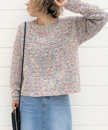 Q | MIXヤーンニット(ニット/セーター)