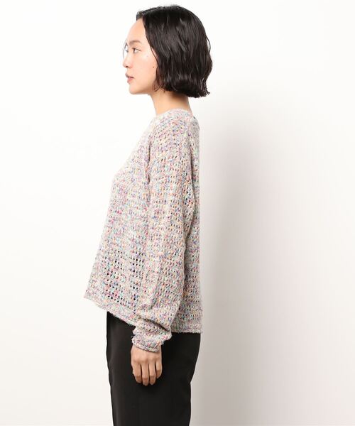 Q(キュー)の「MIXヤーンニット(ニット/セーター・レディース・マルチ/ホワイト系その他・MEDIUM)」の12枚目の写真