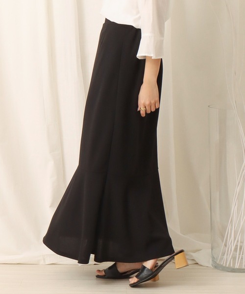 libelle more（リベル モア）の「カットジョーゼット切替マーメイドスカート（スカート・レディース・ブラック/グレイッシュベージュ/モカ・M/L）」の13枚目の写真