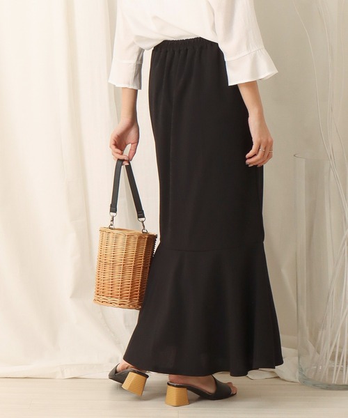 libelle more（リベル モア）の「カットジョーゼット切替マーメイドスカート（スカート・レディース・ブラック/グレイッシュベージュ/モカ・M/L）」の19枚目の写真
