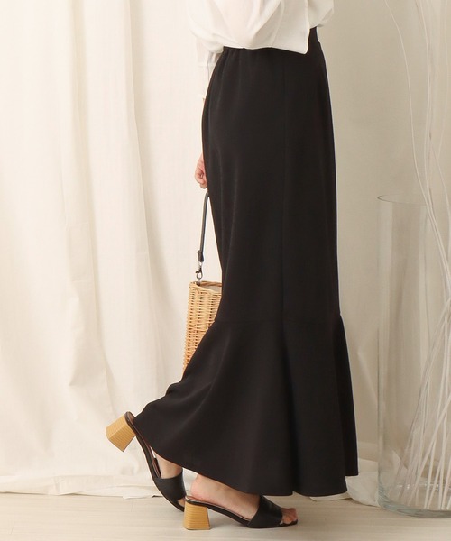 libelle more（リベル モア）の「カットジョーゼット切替マーメイドスカート（スカート・レディース・ブラック/グレイッシュベージュ/モカ・M/L）」の10枚目の写真