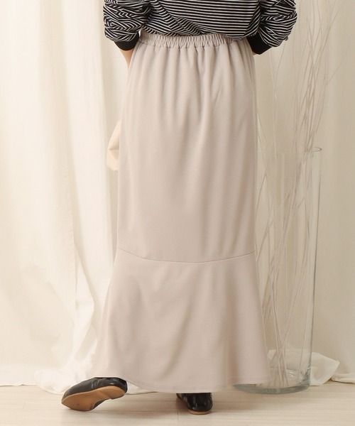 libelle more（リベル モア）の「カットジョーゼット切替マーメイドスカート（スカート・レディース・ブラック/グレイッシュベージュ/モカ・M/L）」の5枚目の写真