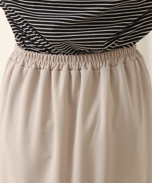 libelle more（リベル モア）の「カットジョーゼット切替マーメイドスカート（スカート・レディース・ブラック/グレイッシュベージュ/モカ・M/L）」の15枚目の写真