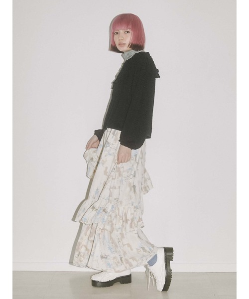 merry jenny（メリージェニー）の「くしゅくしゅショートTOPS（Tシャツ/カットソー・レディース・ブラック/アイボリー・FREE）」の20枚目の写真