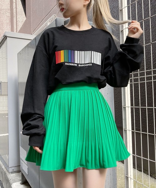 Figments（フィグメンツ）の「バーコードスウェット（スウェット・レディース・ブラック/グレー・FREE）」の2枚目の写真