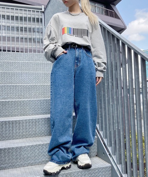 Figments（フィグメンツ）の「バーコードスウェット（スウェット・レディース・ブラック/グレー・FREE）」の17枚目の写真