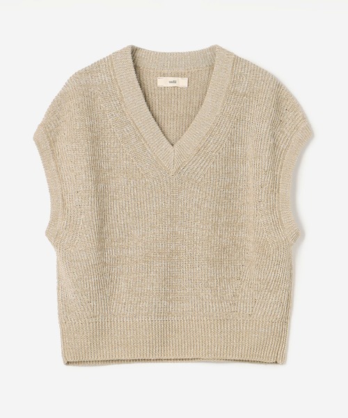unfil（アンフィル）の「unfil | ヘンプスリーブレスニット