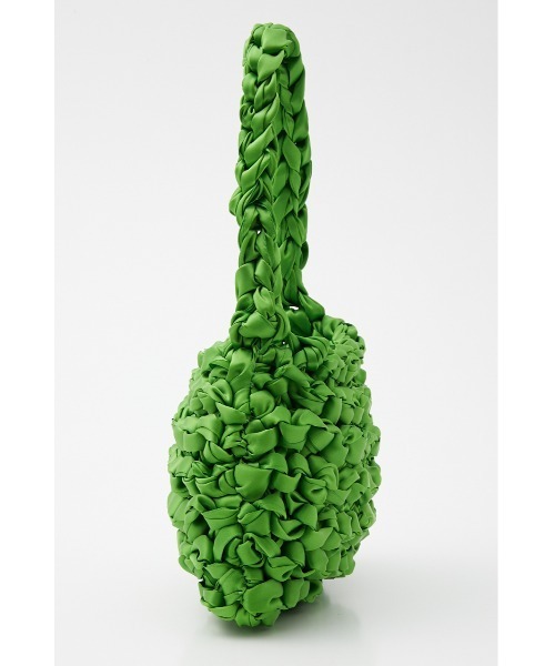 SLY（スライ）の「RIBBON YARN BAG リボン ヤーン バッグ（ハンドバッグ・レディース・ピンク/グリーン・FREE）」の4枚目の写真