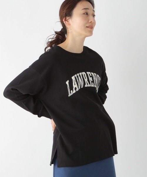 LEPSIM（レプシィム）の「ミニウラケロゴプリントプルオーバー　271500（Tシャツ/カットソー・レディース・ブラック/グレー/オフホワイト・FREE）」の3枚目の写真