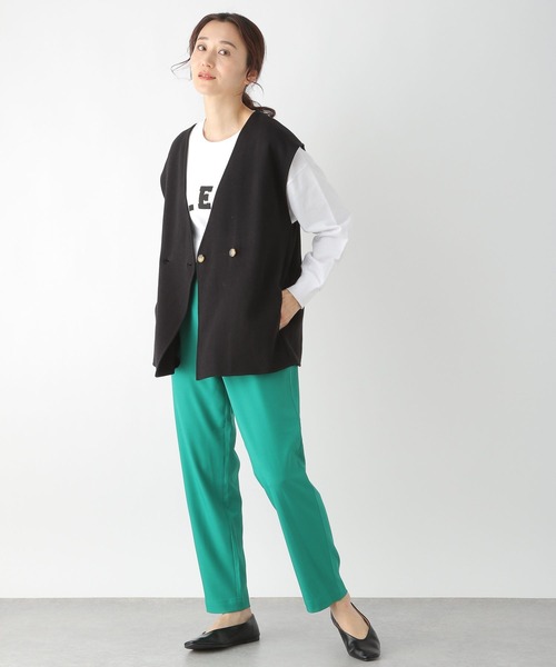 LEPSIM（レプシィム）の「ミニウラケロゴプリントプルオーバー　271500（Tシャツ/カットソー・レディース・ブラック/グレー/オフホワイト・FREE）」の6枚目の写真