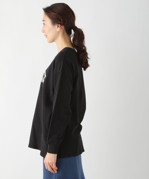 LEPSIM（レプシィム）の「ミニウラケロゴプリントプルオーバー　271500（Tシャツ/カットソー・レディース・ブラック/グレー/オフホワイト・FREE）」の11枚目の写真