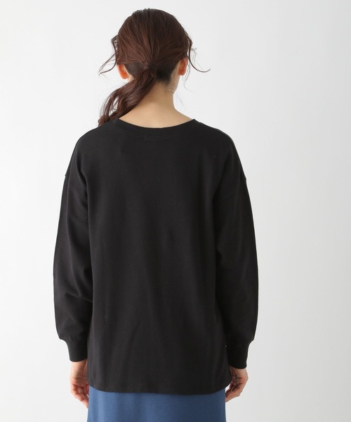 LEPSIM（レプシィム）の「ミニウラケロゴプリントプルオーバー　271500（Tシャツ/カットソー・レディース・ブラック/グレー/オフホワイト・FREE）」の12枚目の写真