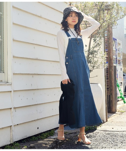 CHILLE（チル）の「デニムマーメイドジャンパースカート（ジャンパー