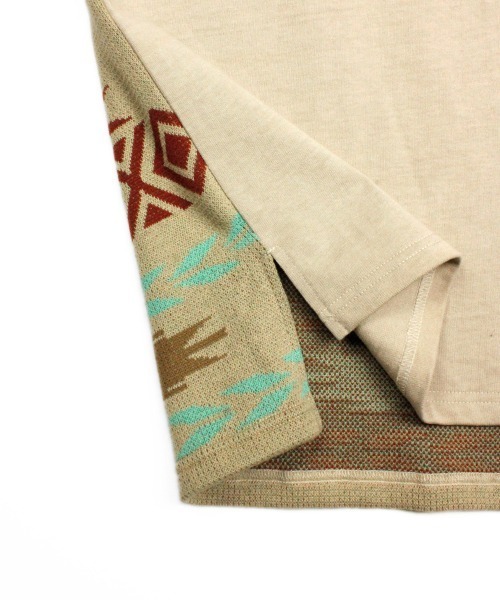 Universal Style Wear（ユニバーサルスタイルウェア）の「Universal Style Wear ナバホ ジャカード Tシャツ（Tシャツ/カットソー・メンズ・グリーン系その他/ブラック/グレイッシュベージュ/オフホワイト・X-LARGE/LARGE/MEDIUM）」の18枚目の写真